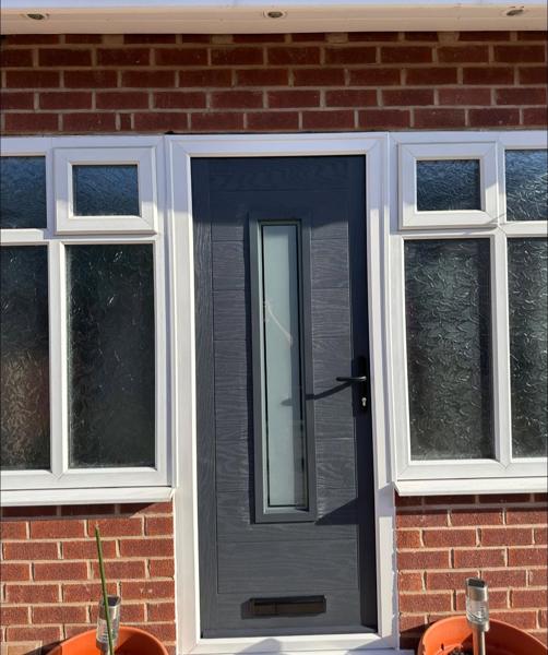 Grey composite door